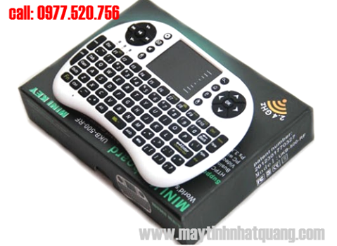 Bàn phím Mini Keyboard kiêm chuột Wireless UKB-500-RF cho PC,laptop,Tivi box