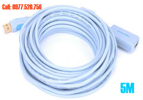 Cáp nối dài USB 2.0 dài 5m có chíp khuếch đại Vention VAS-C01-S500