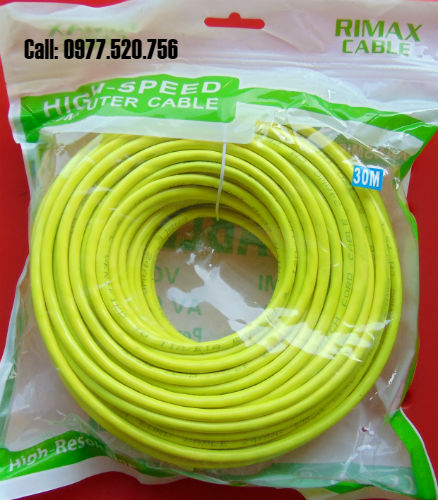 Dây mạng bấm sẵn cat5e dài 30m đầu đúc giá rẻ