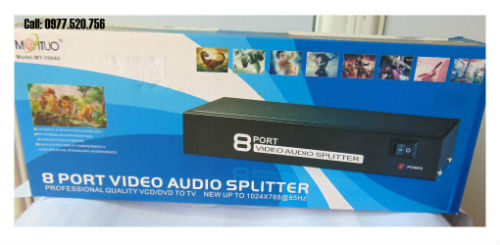 Bộ chia AV 8 cổng - Bộ chia Audio 8 cổng MT108AV