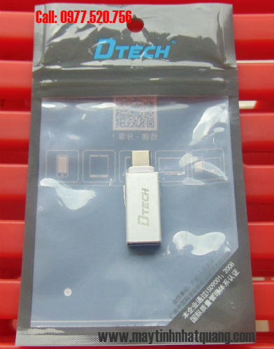 Đầu đổi TYPE C sang USB 3.0 âm Dtech (T0001) loại tốt