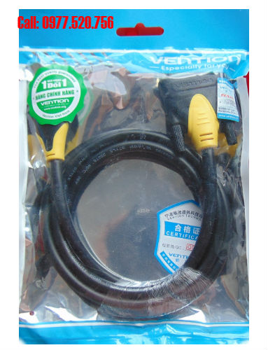 Cáp chuyển HDMI to DVI 1,5m Vention VAA-T01-B150 loại tốt