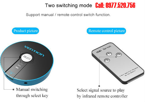 Bộ gộp HDMI 3 vào 1 ra vention có tại Hải Phòng loại tốt - 1