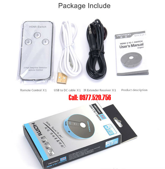 Bộ gộp HDMI 3 vào 1 ra vention có tại Hải Phòng loại tốt - 4