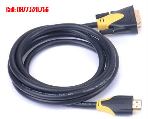 Cáp HDMI to DVI 1,5m Vention VAA-T01-B150 loại tốt