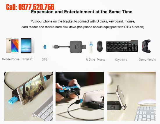 Bộ chia USB 2.0 thành 4 cổng ( 1 ra 4) Vention VAS-J51-B050