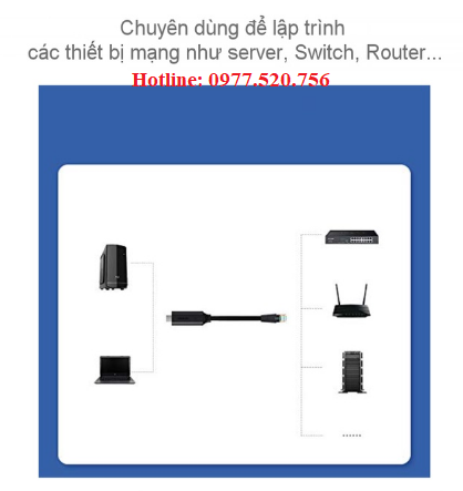 Cáp lập trình Console USB Type C to RJ45 dài 1,5M Ugreen 80186