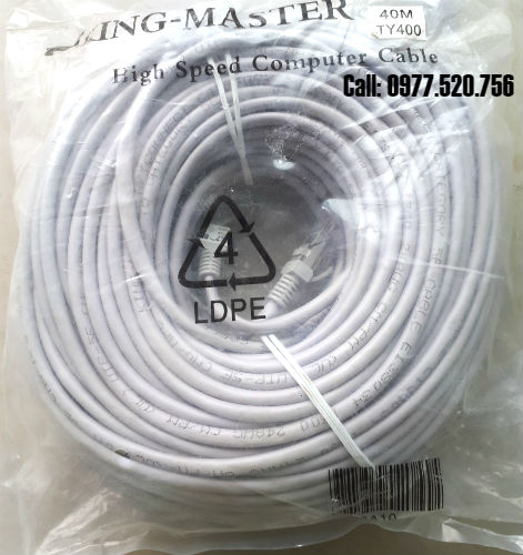 Dây mạng bấm sẵn cat5e dài 40m đầu đúc giá rẻ