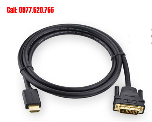Cáp chuyển  HDMI sang DVI dài 3m Ugreen 10136 loại tốt