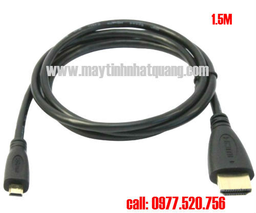 Cáp chuyển đổi Micro HDMI to HDMI dài 1.5m