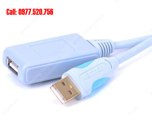 Cáp nối dài USB 2.0 dài 5m có chíp khuếch đại Vention VAS-C01-S500