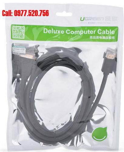 Cáp chuyển  HDMI sang DVI dài 3m Ugreen 10136 loại tốt