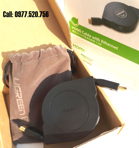 Cáp HDMI dài 1.2m dây cuộn Ugreen 30101