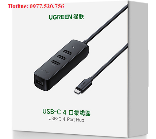 Bộ chia USB Type C ra 4 cổng USB 3.0 Ugreen 10916