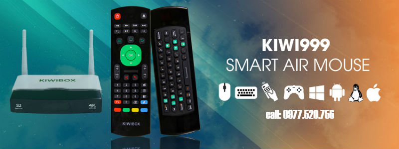 Chuột bay Air Mouse Kiwi999 dùng để điều khiển tivi box, smart tivi, máy tính...