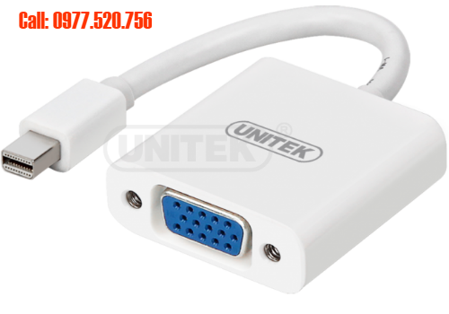 Cáp chuyển đổi Mini Displayport to VGA Unitek Y-6327BK loại tốt