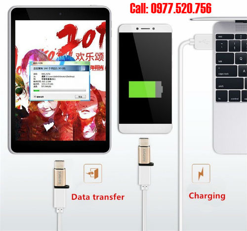 Đầu chuyển Micro USB sang USB Type C 3.1 Remax