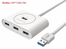 Bộ chia USB 3.0 thành 4 cổng USB 3.0 Ugreen 20283 dây dài 80cm