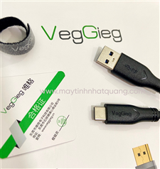 Cáp sạc, cáp dữ liệu USB 3.0 sang type C dài 1.5m Veggieg VU323