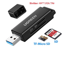 Đầu đọc thẻ nhớ USB 3.0 SD/TF Ugreen 40752