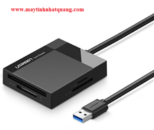 Đầu đọc thẻ USB 3.0 hỗ trợ SD/TF/MS/CF dài 0.5 Ugreen 30333