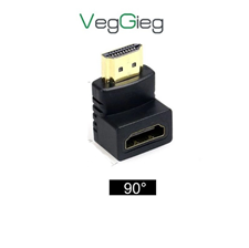 Đầu nối HDMI vuông góc (bẻ xuống) Veggieg VS104 chính hãng