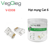 Hạt mạng Cat 6 VegGieg VE008 ( 102 hạt /1 hộp)