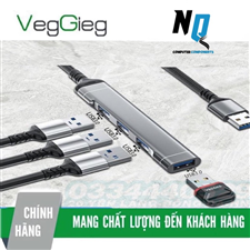 HUB Type C và HUB USB 3.0 tốc độ cao chia 4 cổng USB VEGGIEG VK303