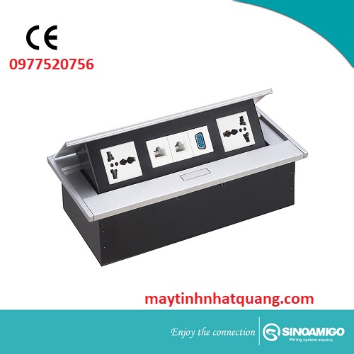 Hộp ổ điện âm bàn Sinoamigo STS-215 chính hãng