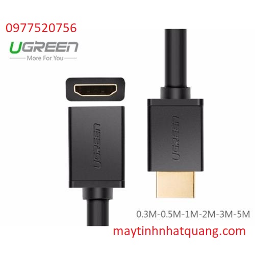Cáp HDMI Ugreen 10141 nối dài 1M hỗ trợ 4K 2K chính hãng