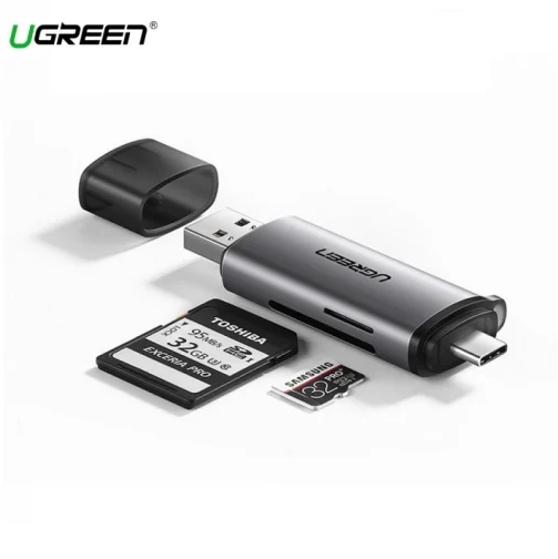 Đầu đọc thẻ nhớ USB Type C & USB 3.0 UGREEN 50706 Tốc độ cao