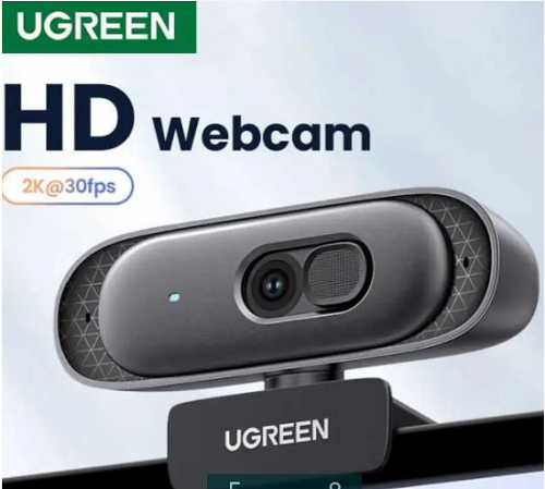 Webcam Ugreen 35626 - Độ phân giải 2K@30FPS, Micro chống ồn, tự động lấy nét