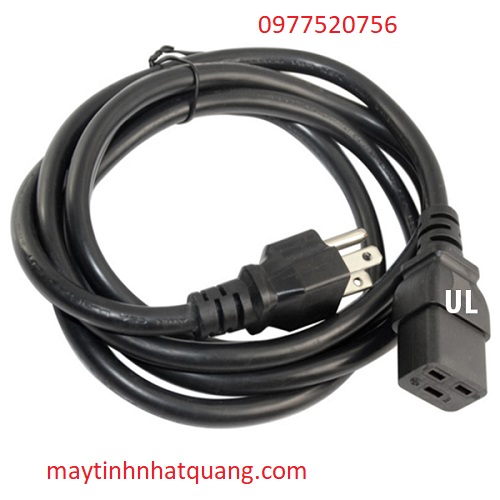 Dây nguồn 3 chân chuẩn C19 dài 3M Sinoamigo SN: 54006A công suất 15A