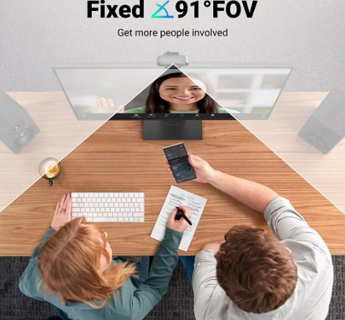 Webcam Ugreen 35626 - Độ phân giải 2K@30FPS, Micro chống ồn, tự động lấy nét