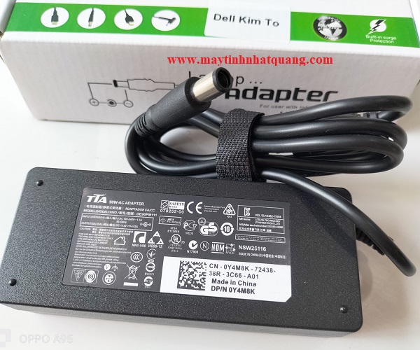 Sạc nguồn Adapter laptop DELL kim to (7.4*5.0 ) 19.5V-4.62A  hãng TTA