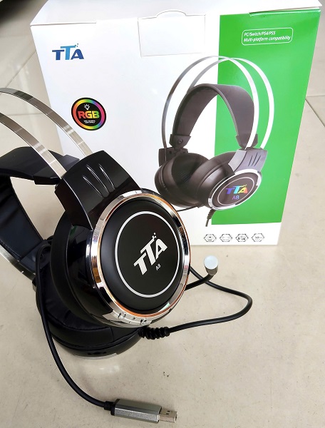 Tai nghe Gaming Tomate TTA A8 - Âm thanh vòm sống động, đèn RGB cực đẹp, đeo êm thoải mái