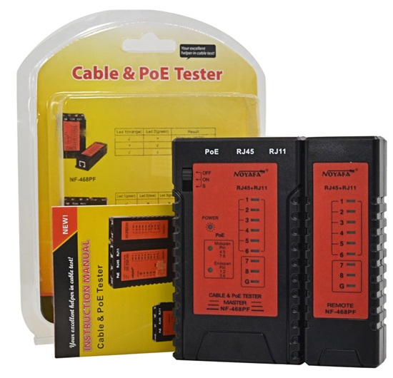 M&aacute;y Test C&aacute;p Mạng Noyafa NF-468PF - Kiểm Tra RJ45/RJ11 & PoE Ch&iacute;nh X&aacute;c, Nhanh Ch&oacute;ng