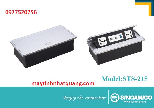 Hộp ổ điện âm bàn Sinoamigo STS-215 chính hãng