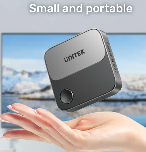 Bộ truyền HDMI không dây Unitek V1162B01 - Chiếu màn hình 4K60Hz, hỗ trợ điện thoại - laptop - máy tính bảng