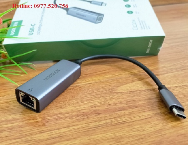 Cáp chuyển Usb Type C to Lan 10/100/1000Mbps Ugreen 50737