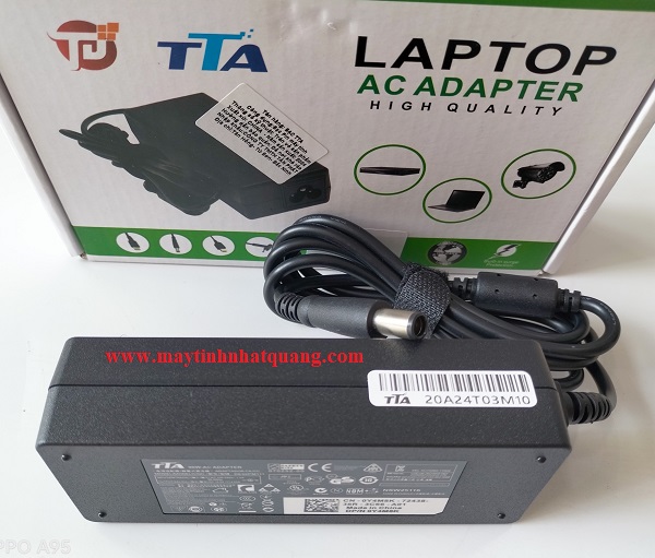 Sạc nguồn Adapter laptop DELL kim to (7.4*5.0 ) 19.5V-4.62A  hãng TTA