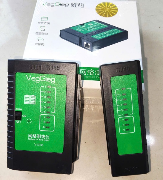 Máy test mạng RJ45/RJ11 VegGieg V-E101