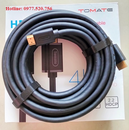 Dây cáp HDMI  dài 10m TOMATE chuẩn 2.0 hỗ trợ 3D, 4K@60Hz