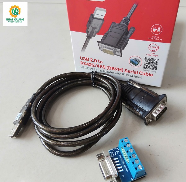 Cáp chuyển USB 2.0 sang RS422/RS485 Unitek Y-108301 (1.5m) - Kết nối ổn định, truyền dữ liệu siêu nhanh