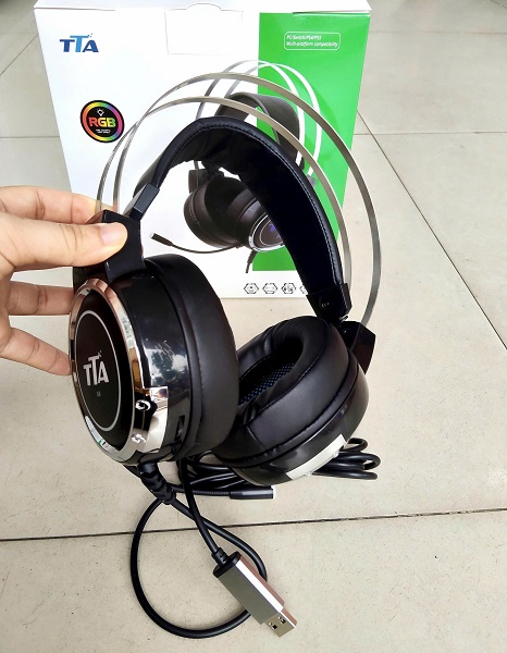 Tai nghe Gaming Tomate TTA A8 - Âm thanh vòm sống động, đèn RGB cực đẹp, đeo êm thoải mái