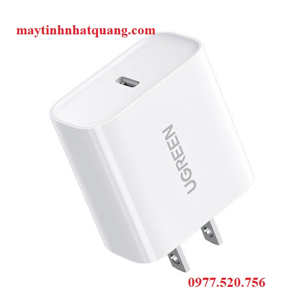 Củ sạc nhanh USB Type-C 18W Ugreen 60449