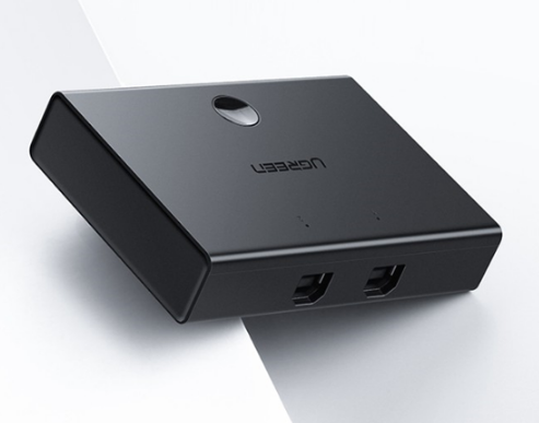 Bộ chia máy in 1 ra 2 - Switch chia sẻ 2 máy tính chung 1 máy in Ugreen 30345