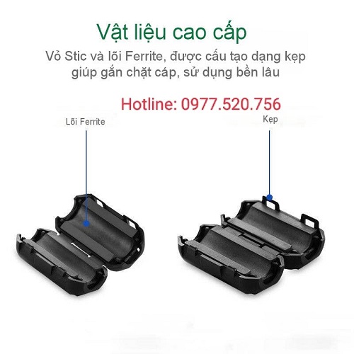 Cục chông nhiễu điện từ Ugreen 20305 cho dây cáp 5.5mm