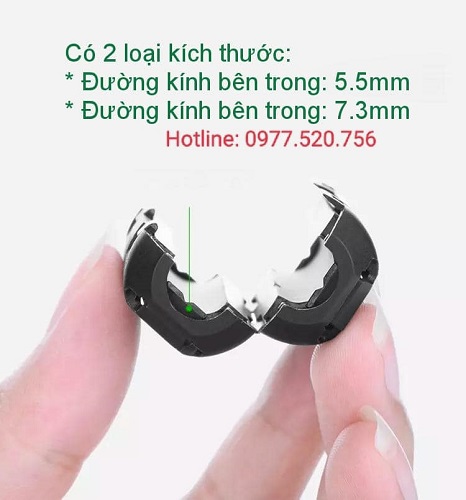 Cục chông nhiễu điện từ Ugreen 20305 cho dây cáp 5.5mm