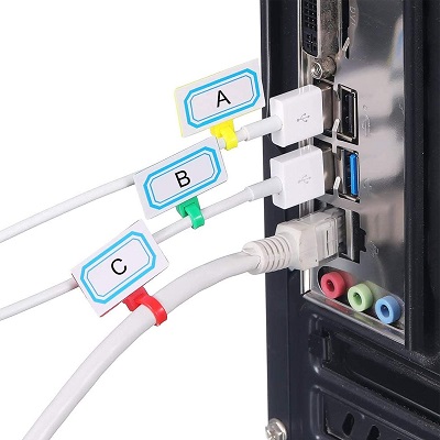 Dây thít nhựa có bảng ghi chú đánh dấu dây dài 15cm